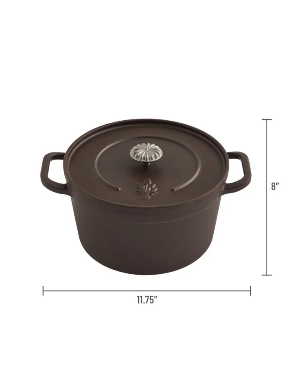 The Pioneer Woman Home Bronze lid Agatha Enameled Cast Iron 5-Quart Dutch Oven